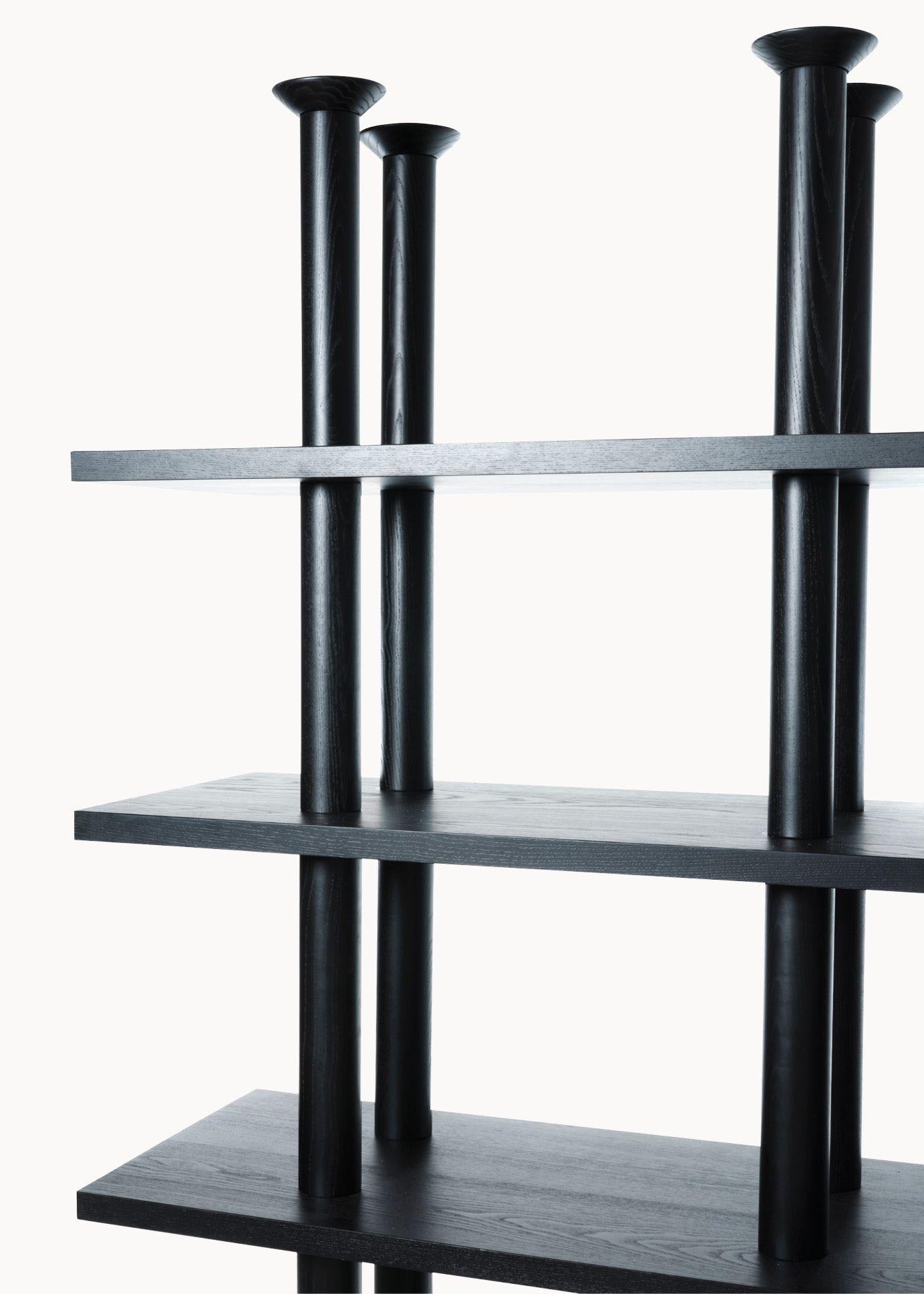 Peristylo Black Wood Shelve by Oscar Tusquets for Bd Barcelona For Sale 4