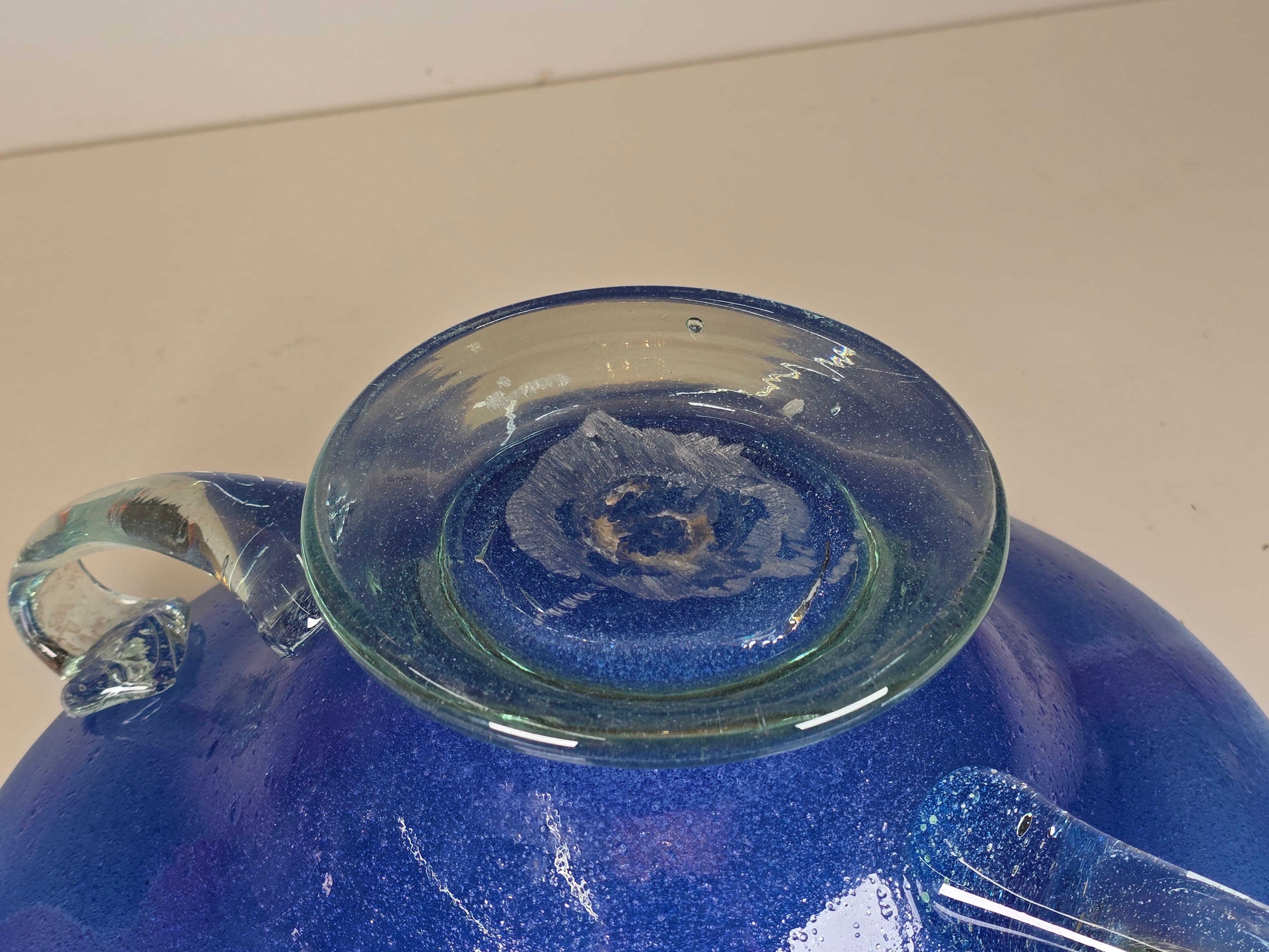 Metà XX secolo Tazza 'Sommerso a Bollicine' blu pervinca in vendita