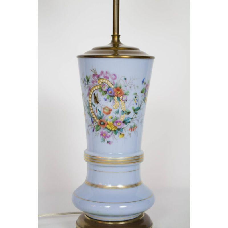 Glass Periwinkle Bristol Table Lamp For Sale