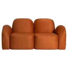 Perk Two-Seater Sofa with Side Storage Pockets – Organic Modern Form