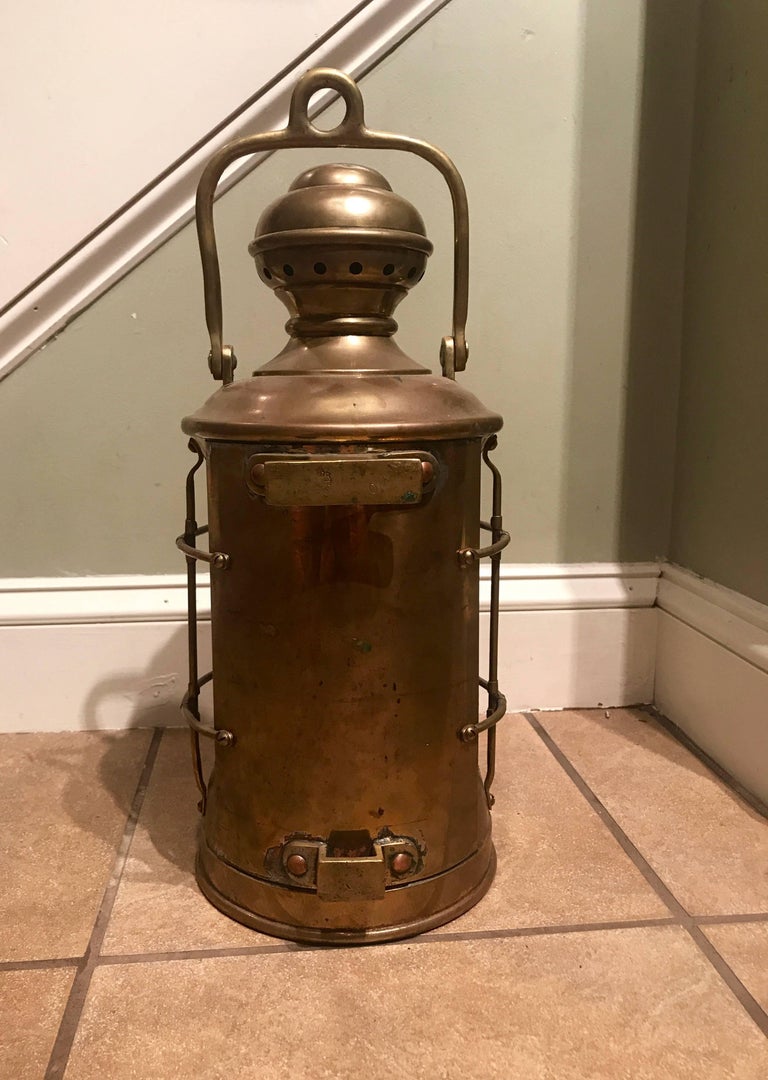 Perkins Marine Brass Ship Standing Light, circa 1916 For Sale at 1stDibs perkins marine lamp