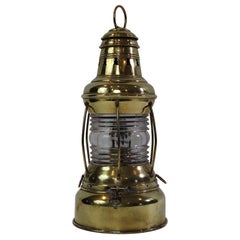 Vintage Perko 8 Day Brass Anchor Lantern