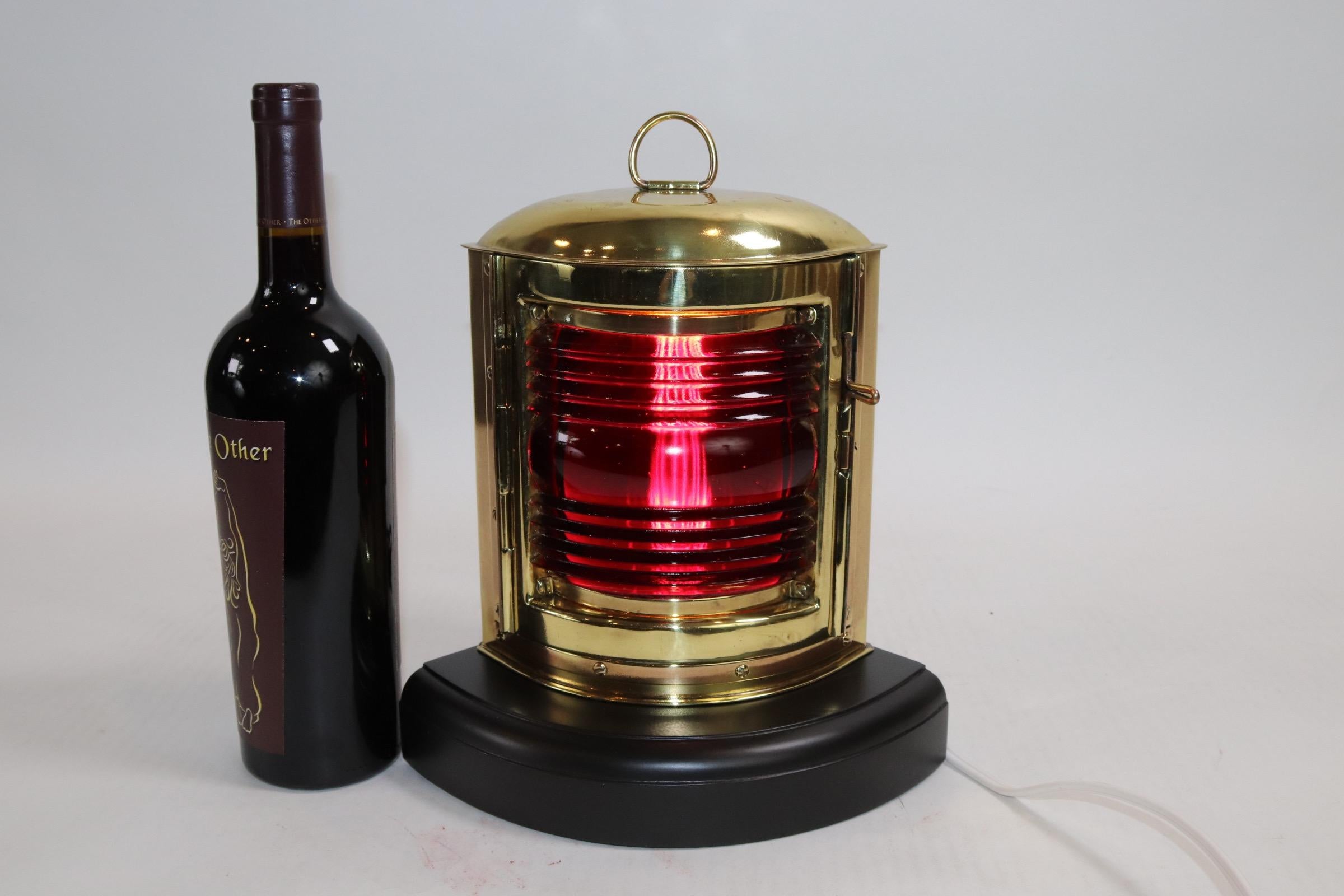 Perko Port Boat Lantern on Base In Good Condition In Norwell, MA