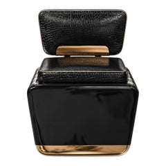 "Perla XCIII" Chair with Stainless Steel, Bronze Details, Handmade, Istanbul