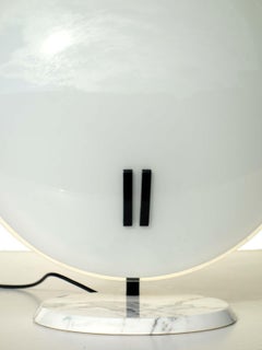 "Perla" Bruno Gecchellin O-Luce 1980 Design Postmoderno Italiano Lampada da Tavolo Grande
