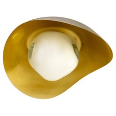 Plafonnier Perla par Gaspare Asaro-Satin Brass/Bronze Finition.