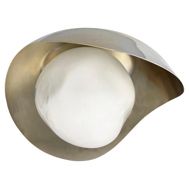 Perla Flushmount Ceiling Light by Form A-Nickel Version For Sale