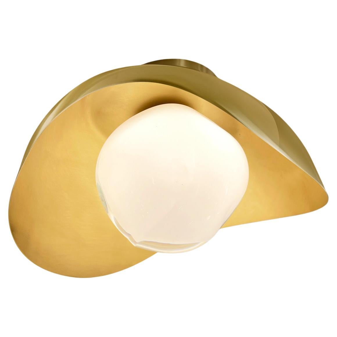 Perla Flushmount Ceiling Light by Gaspare Asaro-Brass Finish