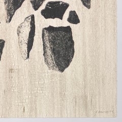 Original handsignierte mexikanische Künstlerin 2004 abstrakte Gravur abstrakte limitierte Auflage