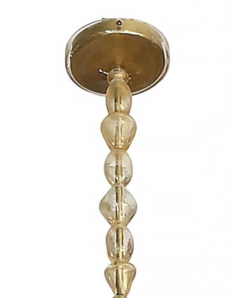 Perla Murano Glas Pagani Collection Kronleuchter, Baker Möbel, Gold infundiert im Angebot 3
