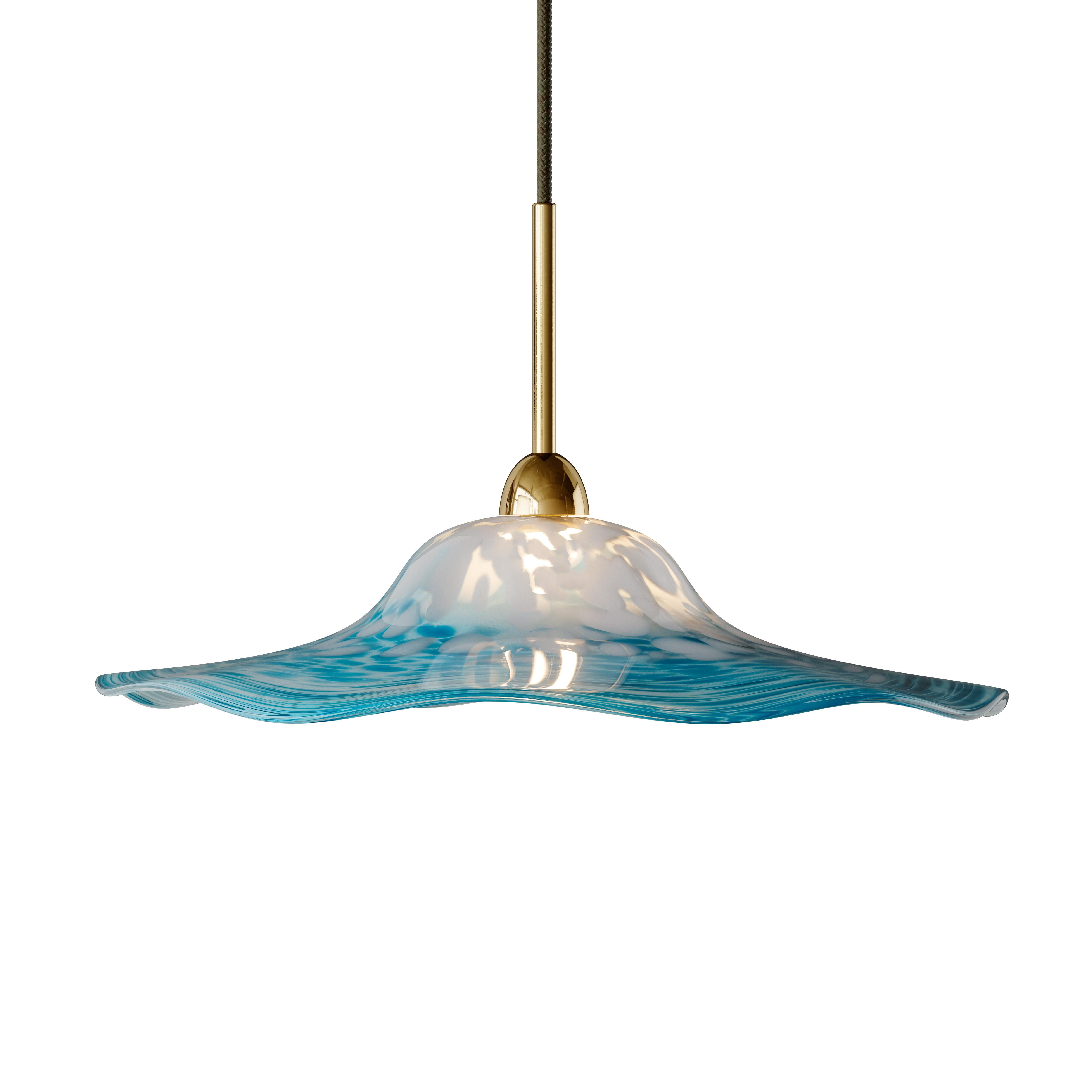 Organic Modern Perla Pendant - Ocean For Sale