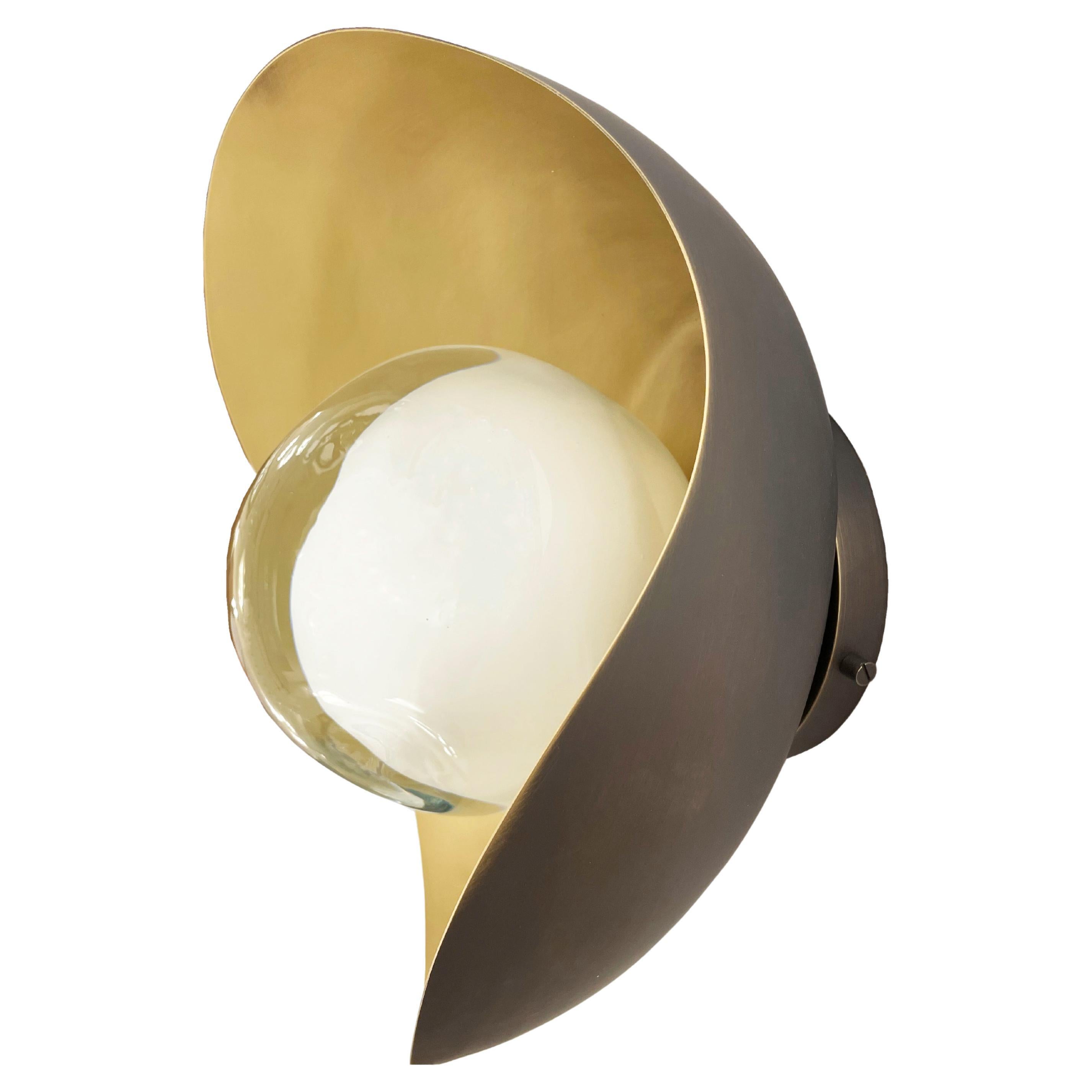 Perla Wall Light by Gaspare Asaro-Satin Brass/Bronze Finish