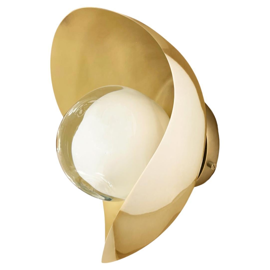 Perla Wall Light by Gaspare Asaro-Brass Finish For Sale