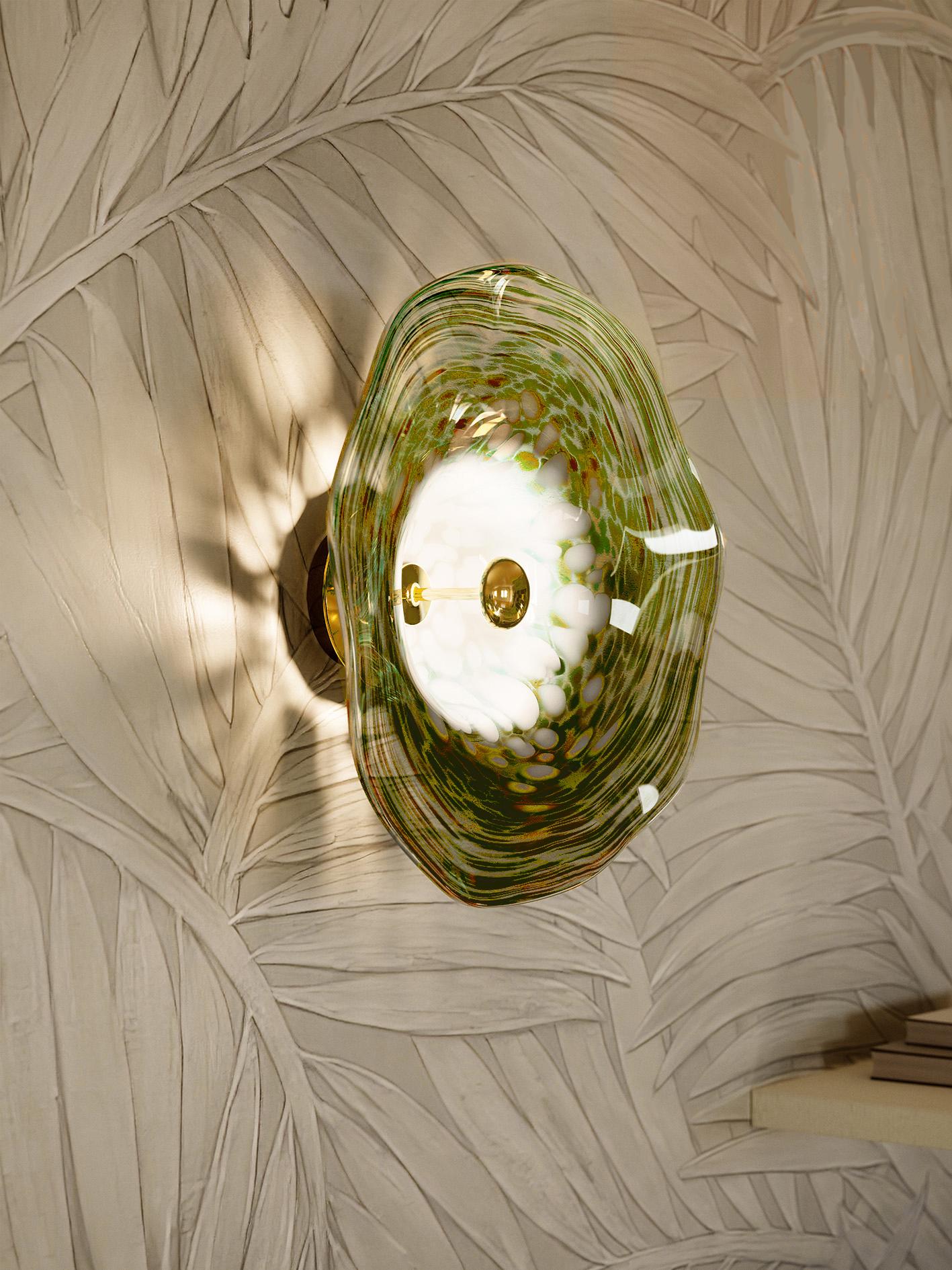 Polished Perla Wall Sconce - Earth For Sale