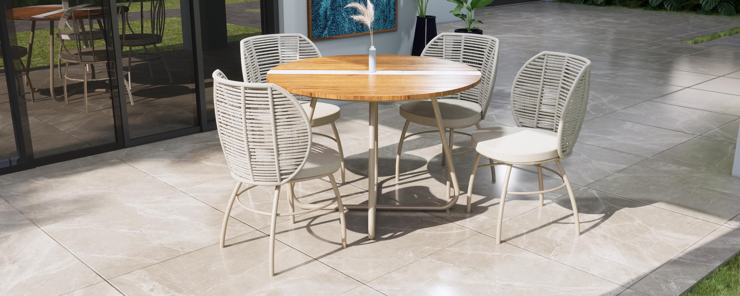 Con le sue forme curve e fluide, la sedia Perlage conferisce una presenza morbida e organica a qualsiasi spazio.
Le linee fluide creano un'estetica pulita e senza tempo che si armonizza facilmente con diversi ambienti interni ed esterni.
La