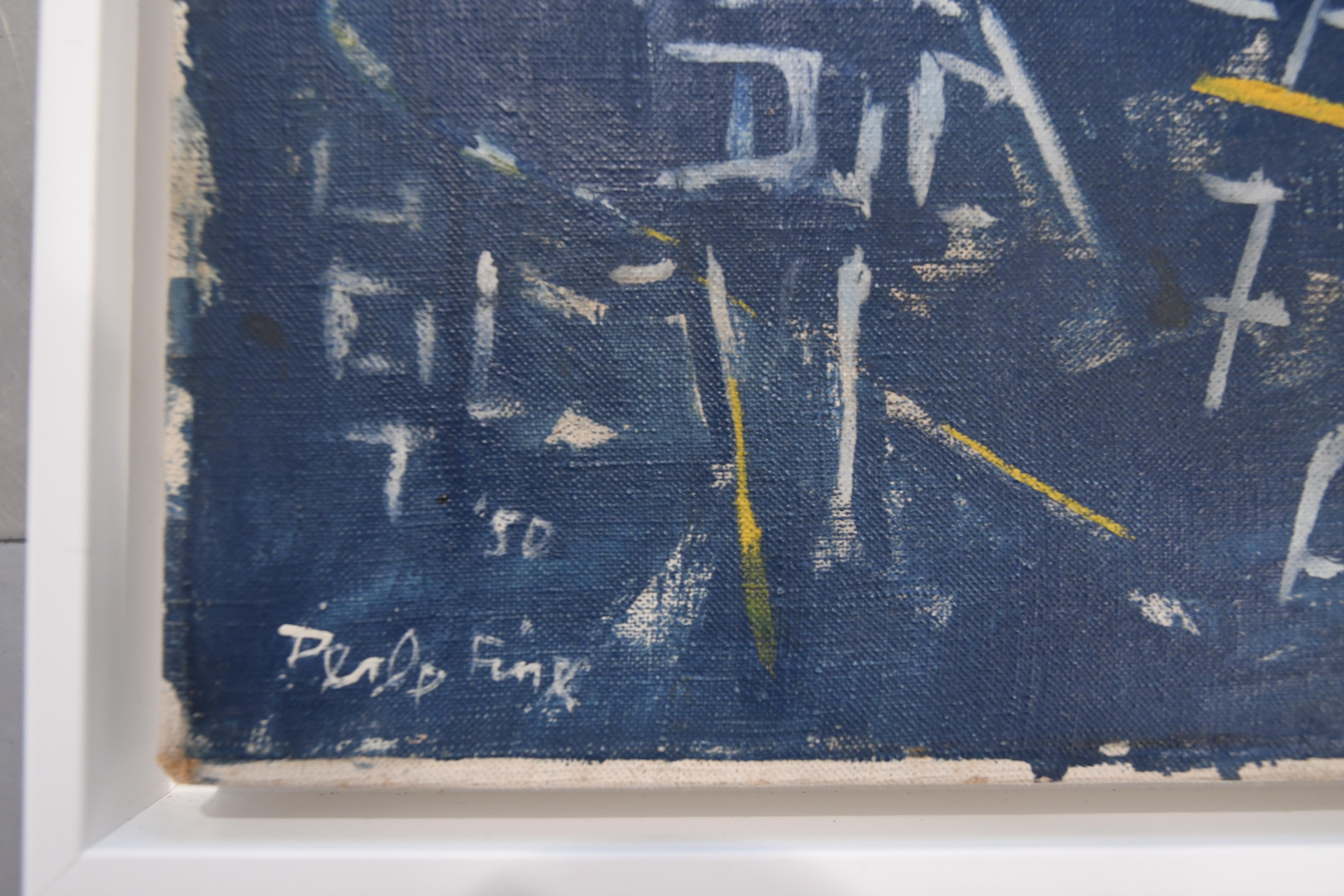 Perle Fine, Fragment, Öl auf Leinwand, 1950 im Angebot 2