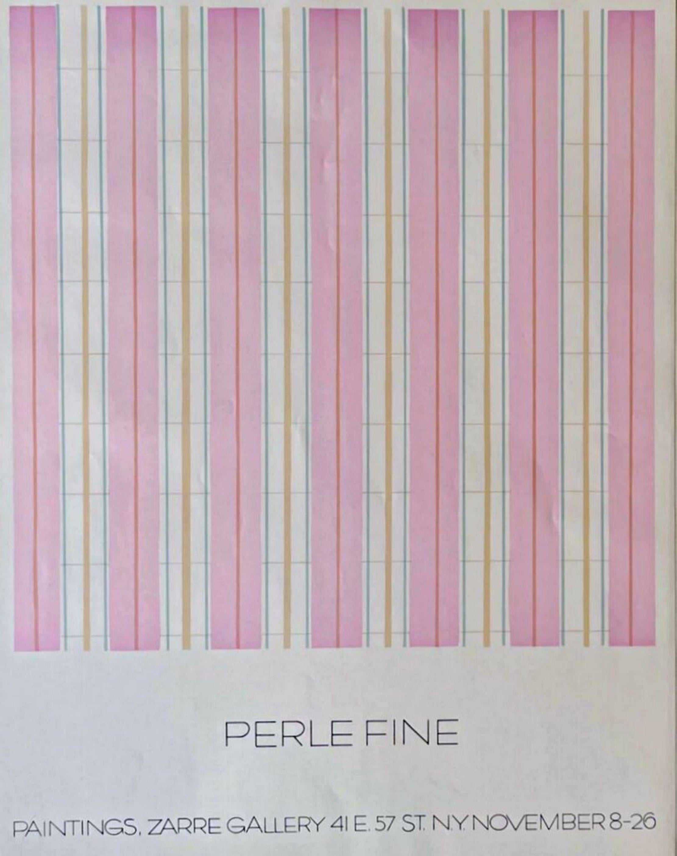 Perle Fine Paintings, 1977
Raro poster in litografia offset
22 × 17 pollici
Non incorniciato, non firmato, non numerato
Provenienza: Proprietà di Andre Zarre
Accompagnato da un certificato di garanzia rilasciato da Alpha 137 Gallery. 
Questo scarso