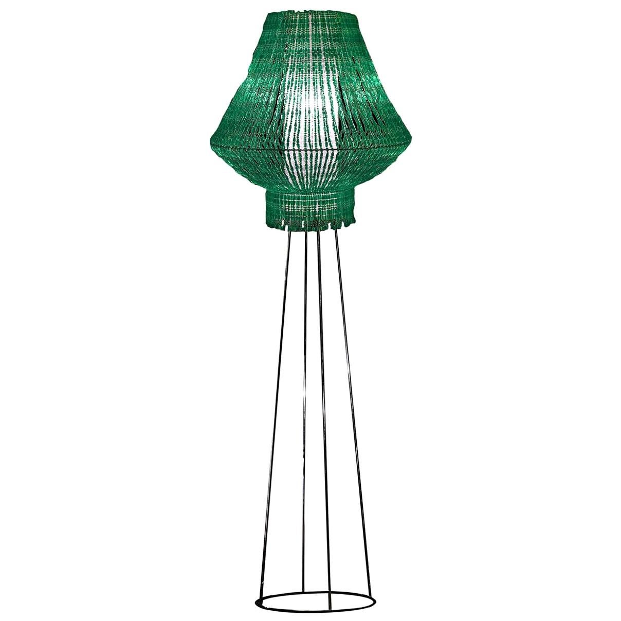 Perle Galactica Beta Floor Lamp in Green