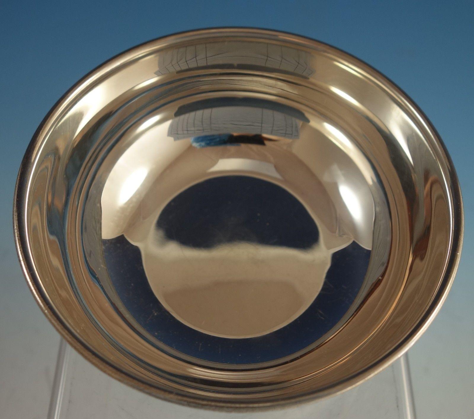 American Perlita Silversmith Mexican Sterling Silver Bowl with 3 Ball Feet Modernism
