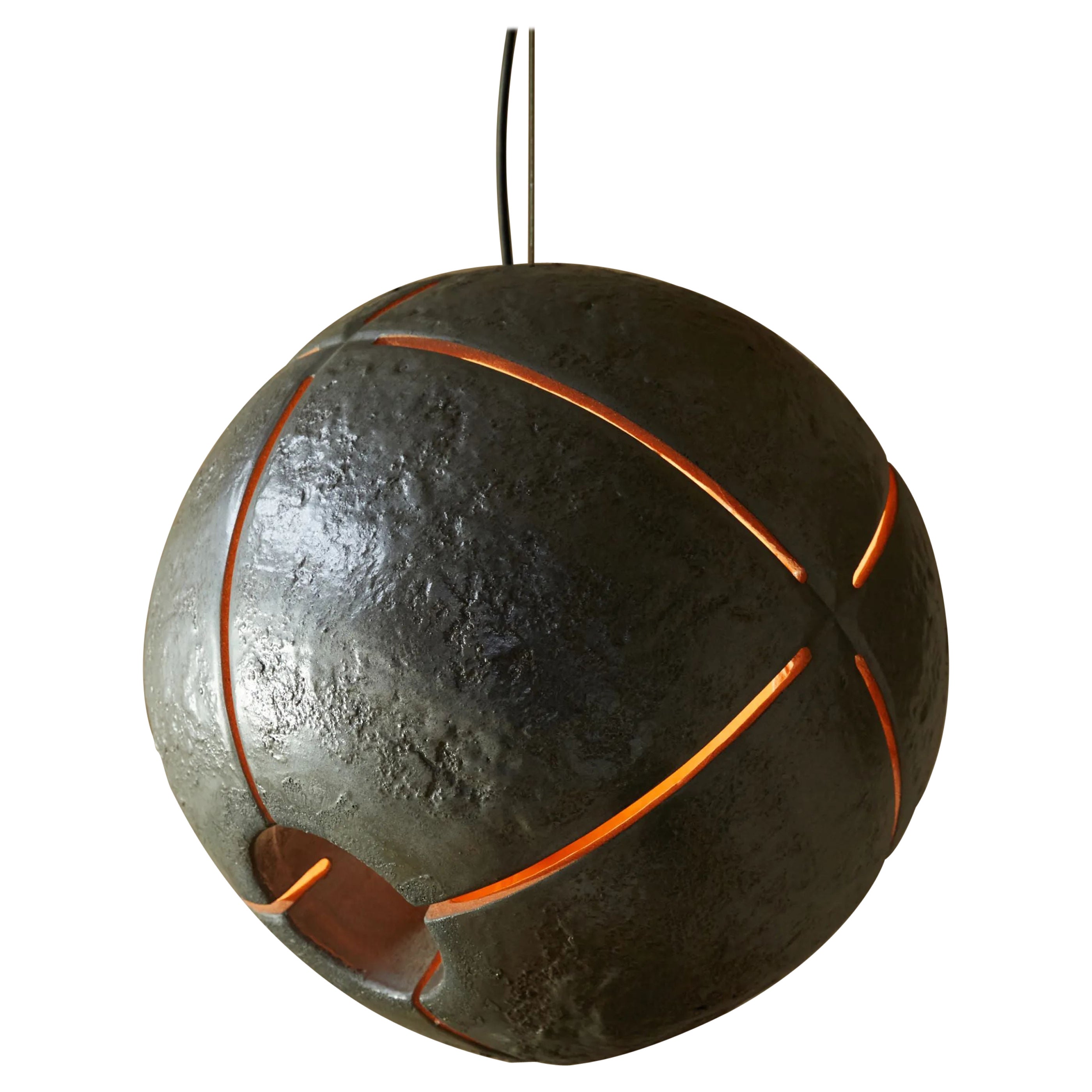 Perly Large Ceramic Pendant Lamp by Makhno