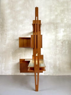 Permanente Mobili Cantù, Corner Desk in Mahogany, Italy 1950