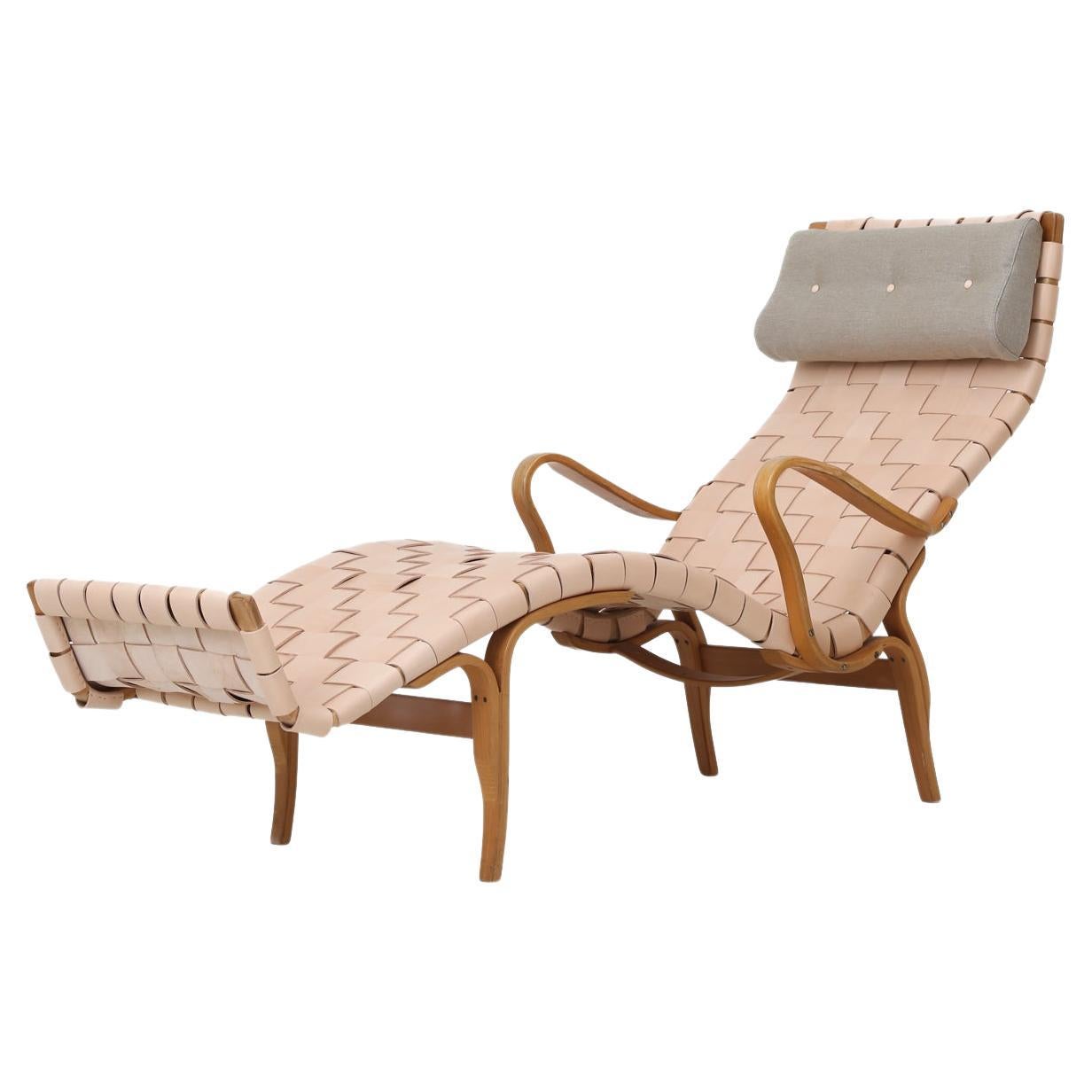Pernilla 3 Chaise Longue by Bruno Mathsson For Sale