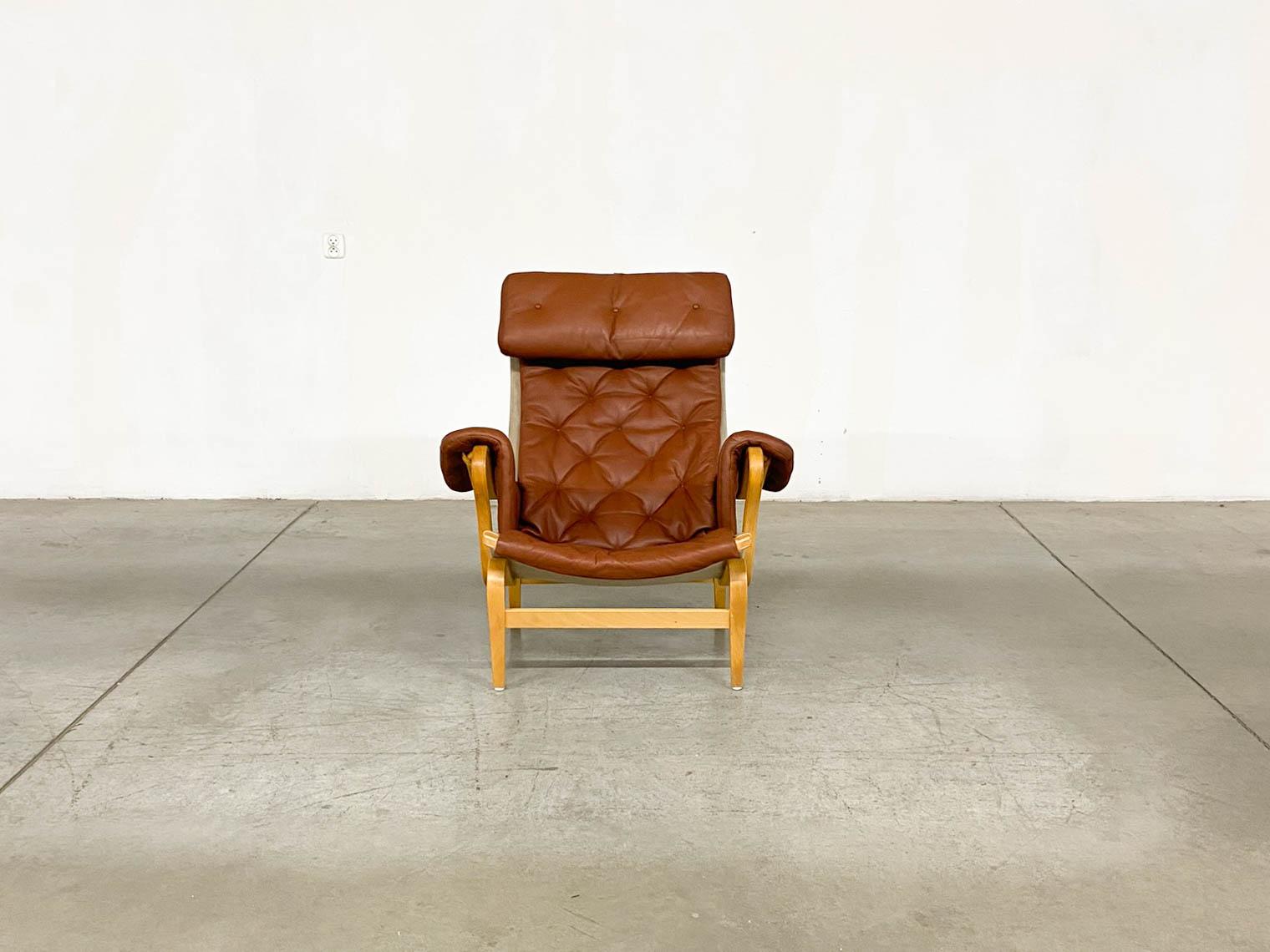 Pernilla 69 Lounge Chair with Ottoman by Bruno Mathsson for Dux, 1990s, Set of 4 For Sale 13