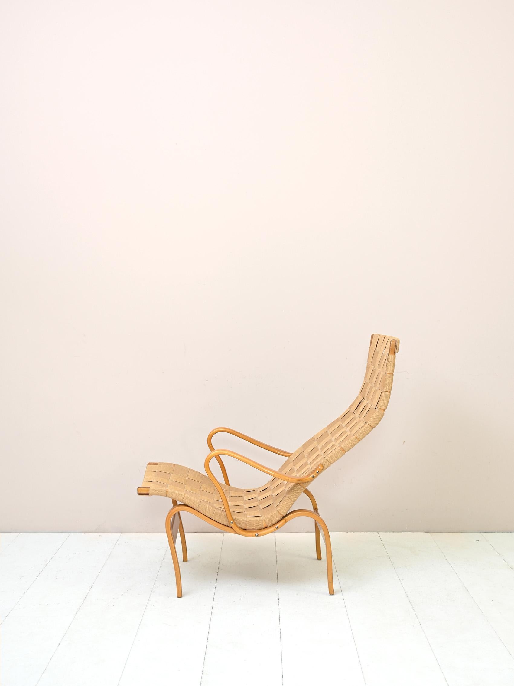 'Pernilla' Armchair Designed by Bruno Mathsson In Good Condition For Sale In Brescia, IT