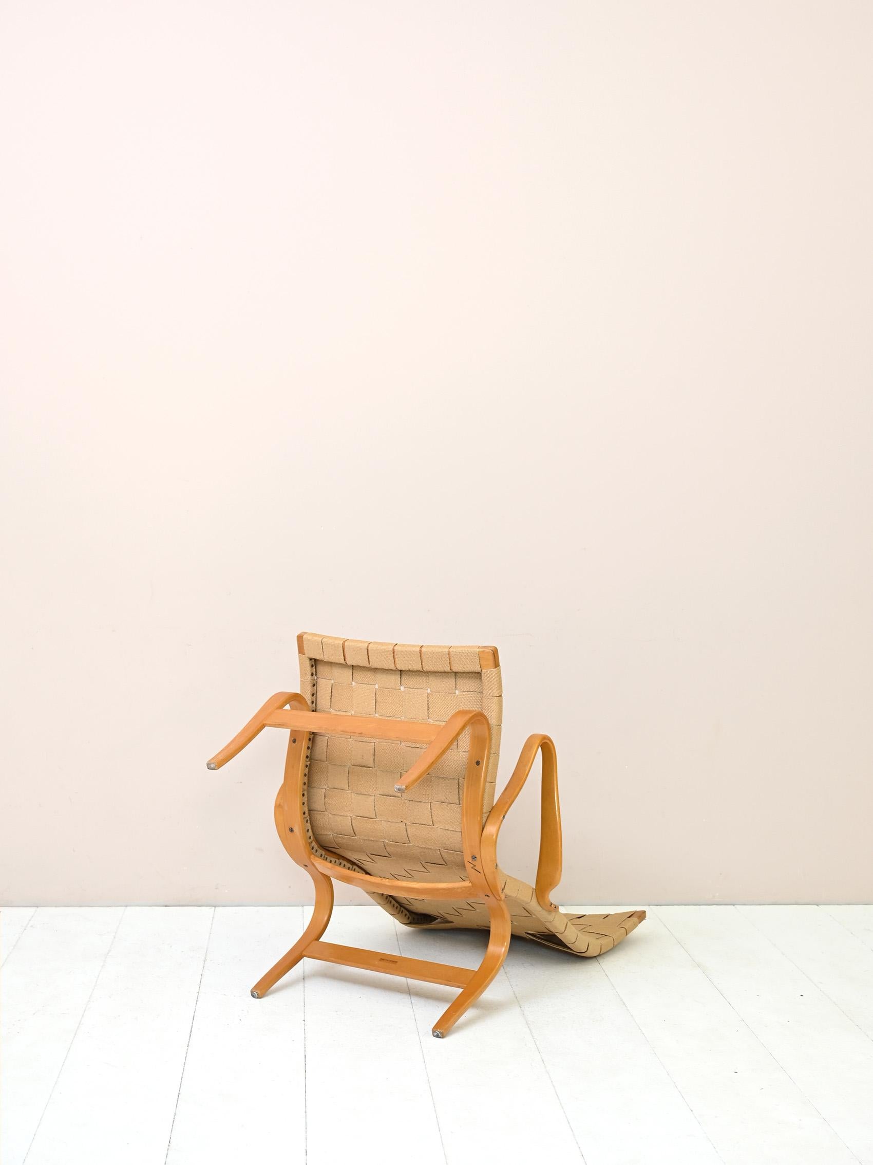 Mid-20th Century 'Pernilla' Armchair Designed by Bruno Mathsson For Sale