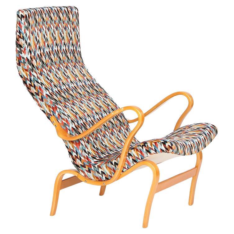 Scandinavian Modern Pernilla Lounge Arm Chair by Bruno Mathsson for Dux , Sweden 1970s For Sale