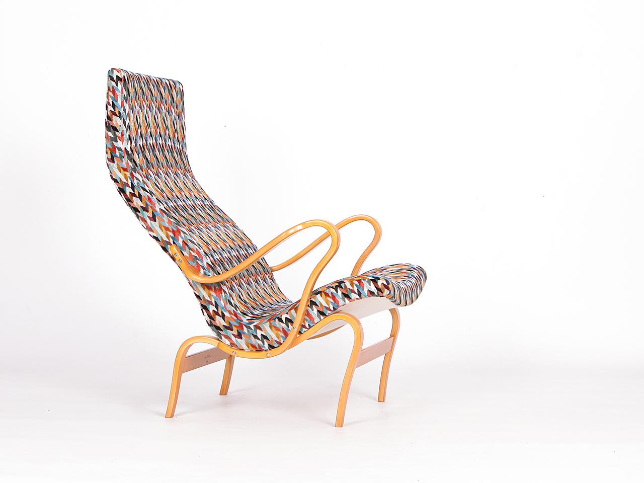 Fauteuil de salon Pernilla de Bruno Mathsson pour Dux, Suède, années 1970 Excellent état - En vente à Wien, AT