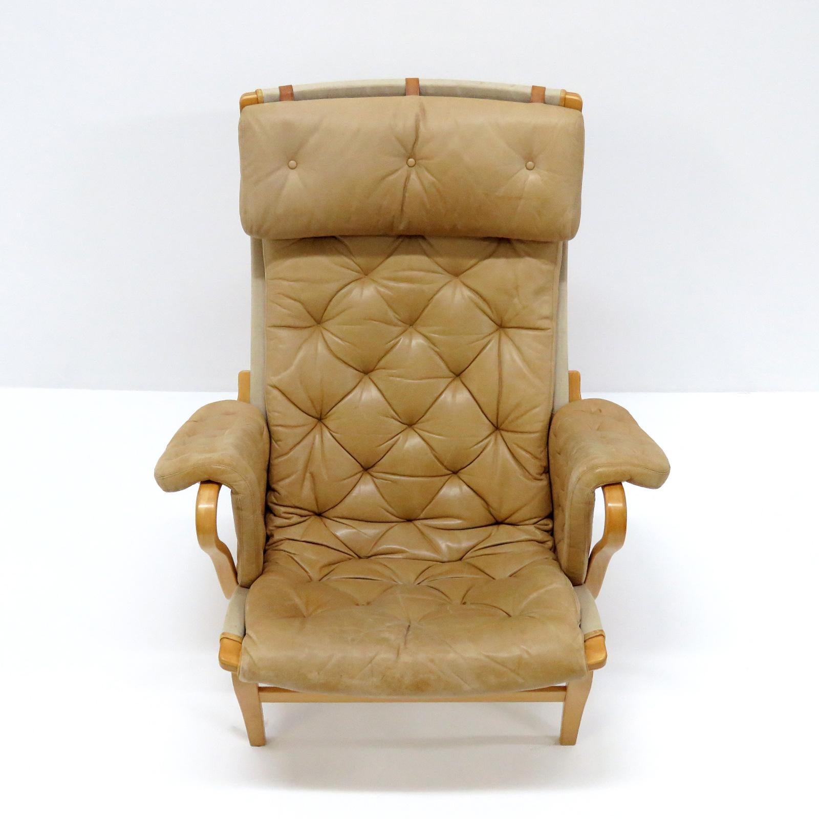 Scandinavian Modern Pernilla Lounge Chairs by Bruno Mathsson for DUX