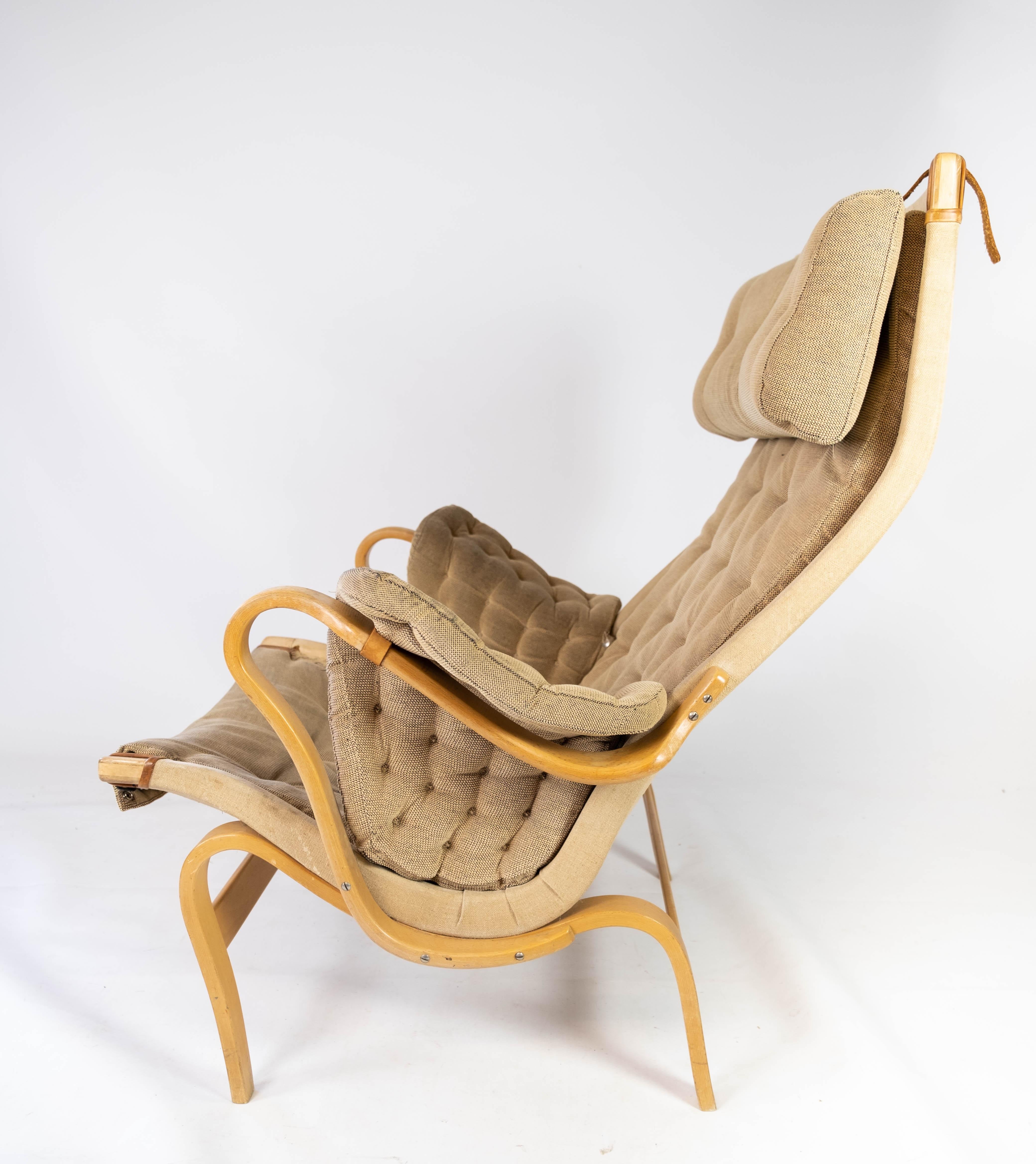 Easy Chair Pernille entworfen von Bruno Mathsson Hergestellt von DUX Ab 1960er Jahre im Angebot 1