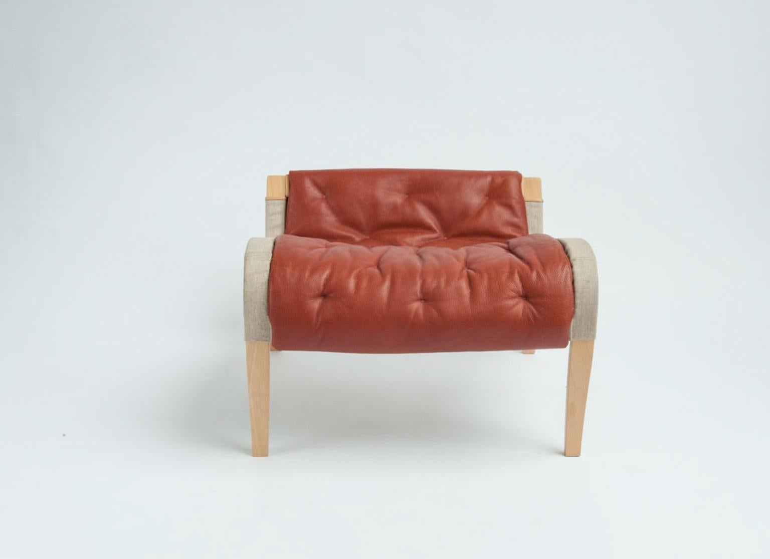 Pernille Lounge Chair and Ottoman by Bruno Mathsson 2