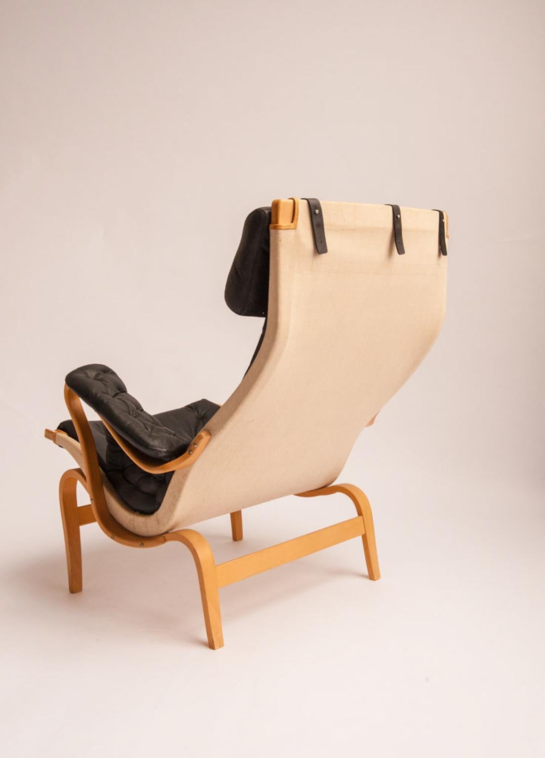 Swedish Pernille Lounge chair by Bruno Mathsson