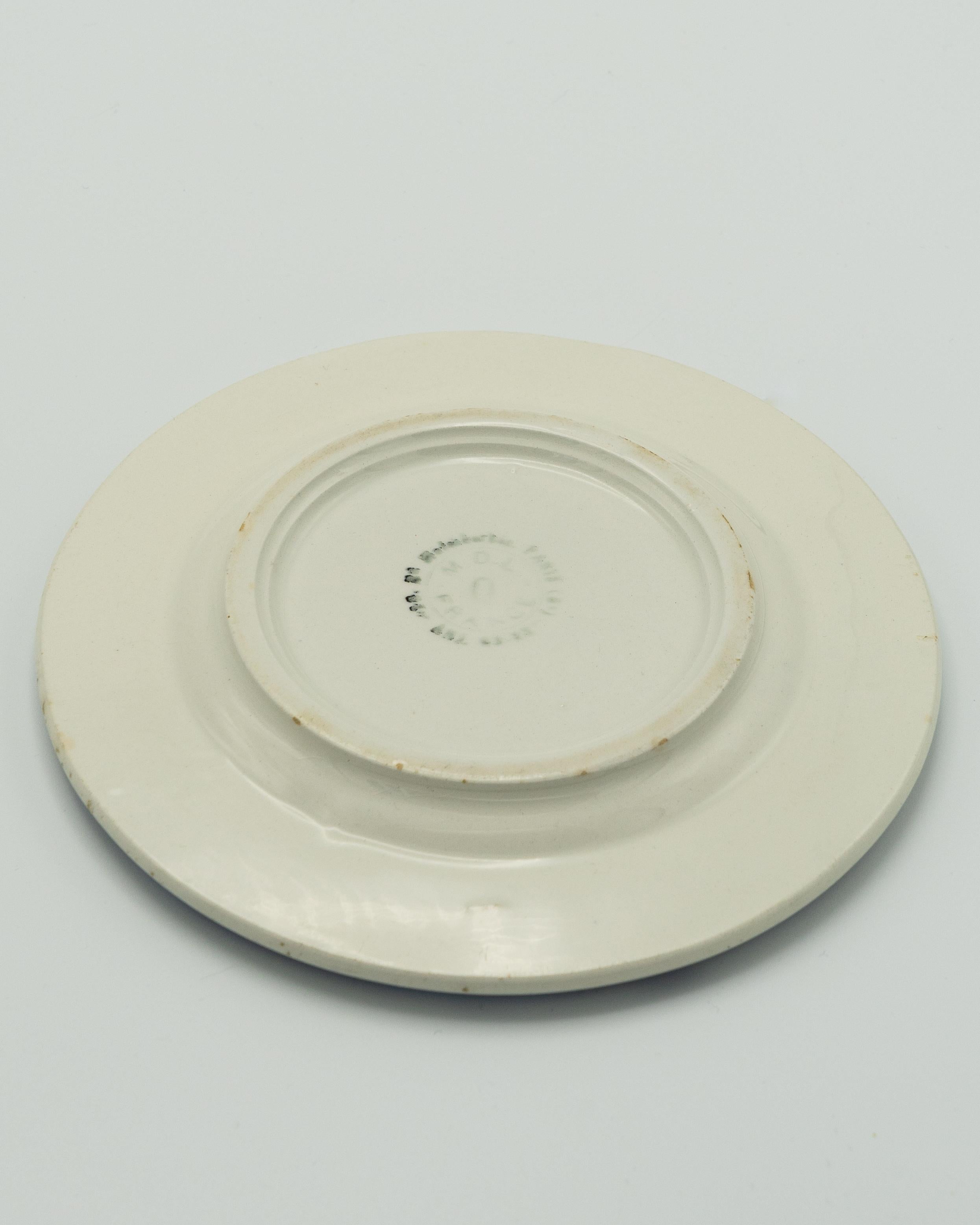 French Pernod Ceramic Ashtray or Vide-Poche, Cobalt Blue by Moulin des Loups, 1950s