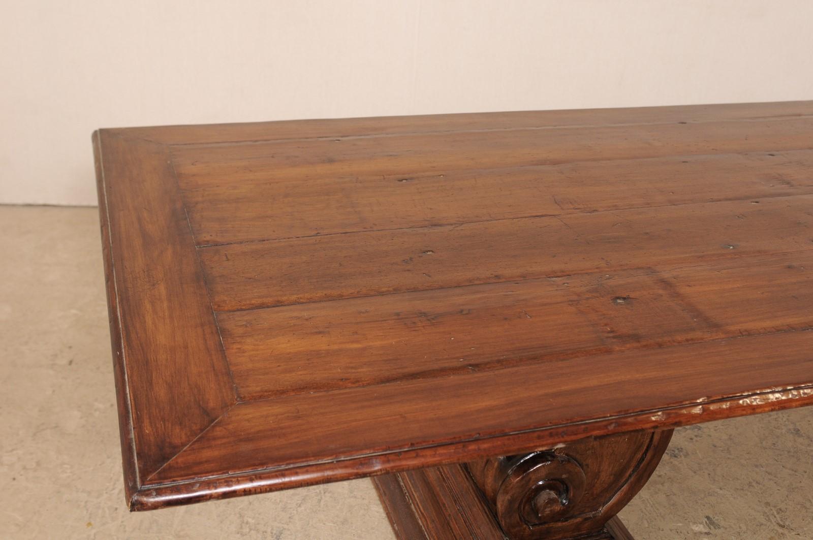 thick wood dining table
