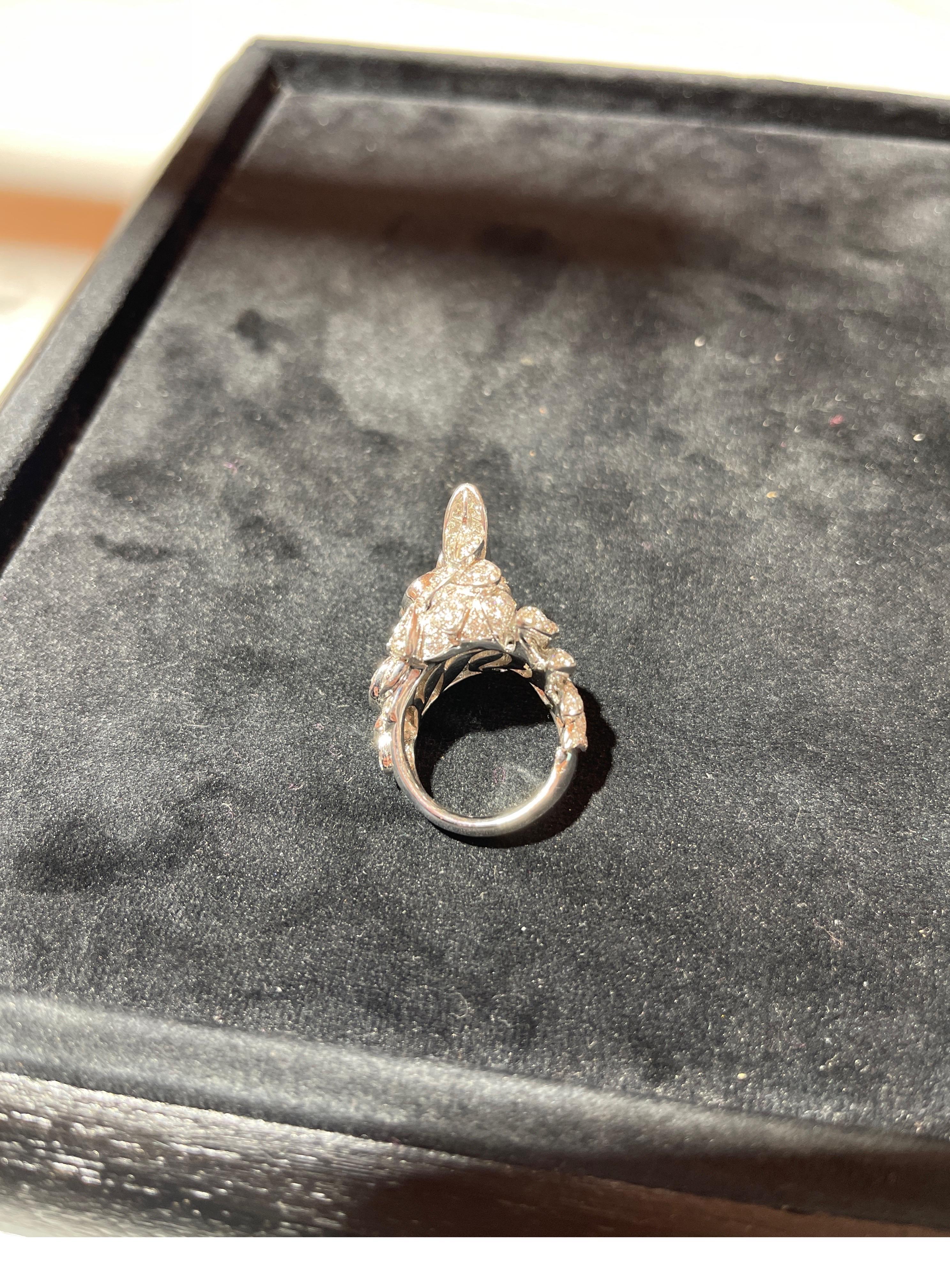 Brilliant Cut Peroquet Ring Lunati For Sale