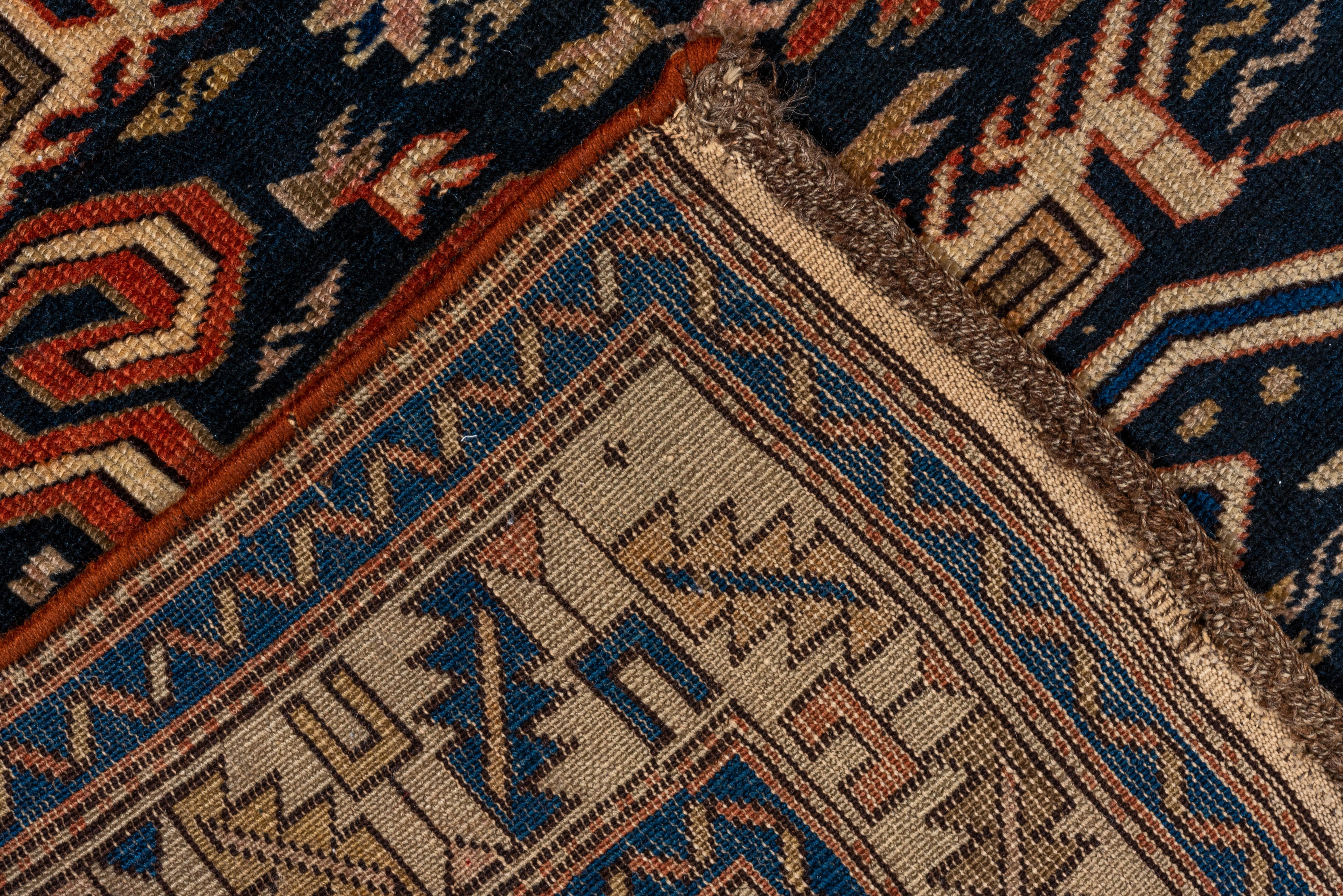 20th Century Perpedil Caucasian Rug in Geometric Tribal Design For Sale