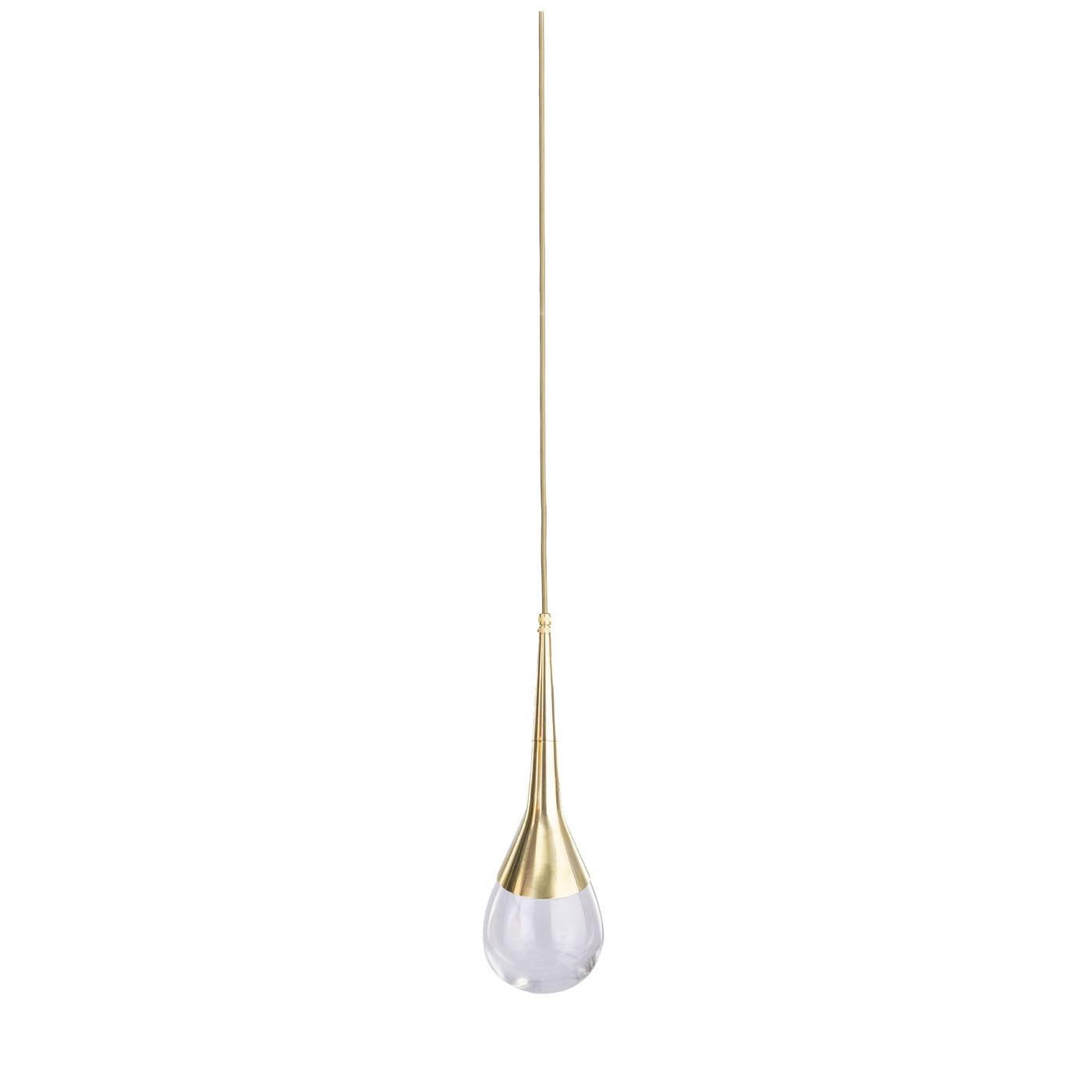 Ottone Lampada a sospensione in ottone Perpetua di Bronzetto in vendita