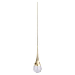 Lampada a sospensione in ottone Perpetua di Bronzetto