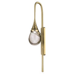 Perpetua Embossed Brass wall Lamp Natural Finish
