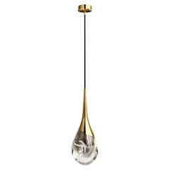 Perpetua Embossed Texture Brass Suspension Natural Finish