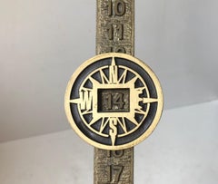 Perpetual Maritime Date Calendar in Bronze, 1970s