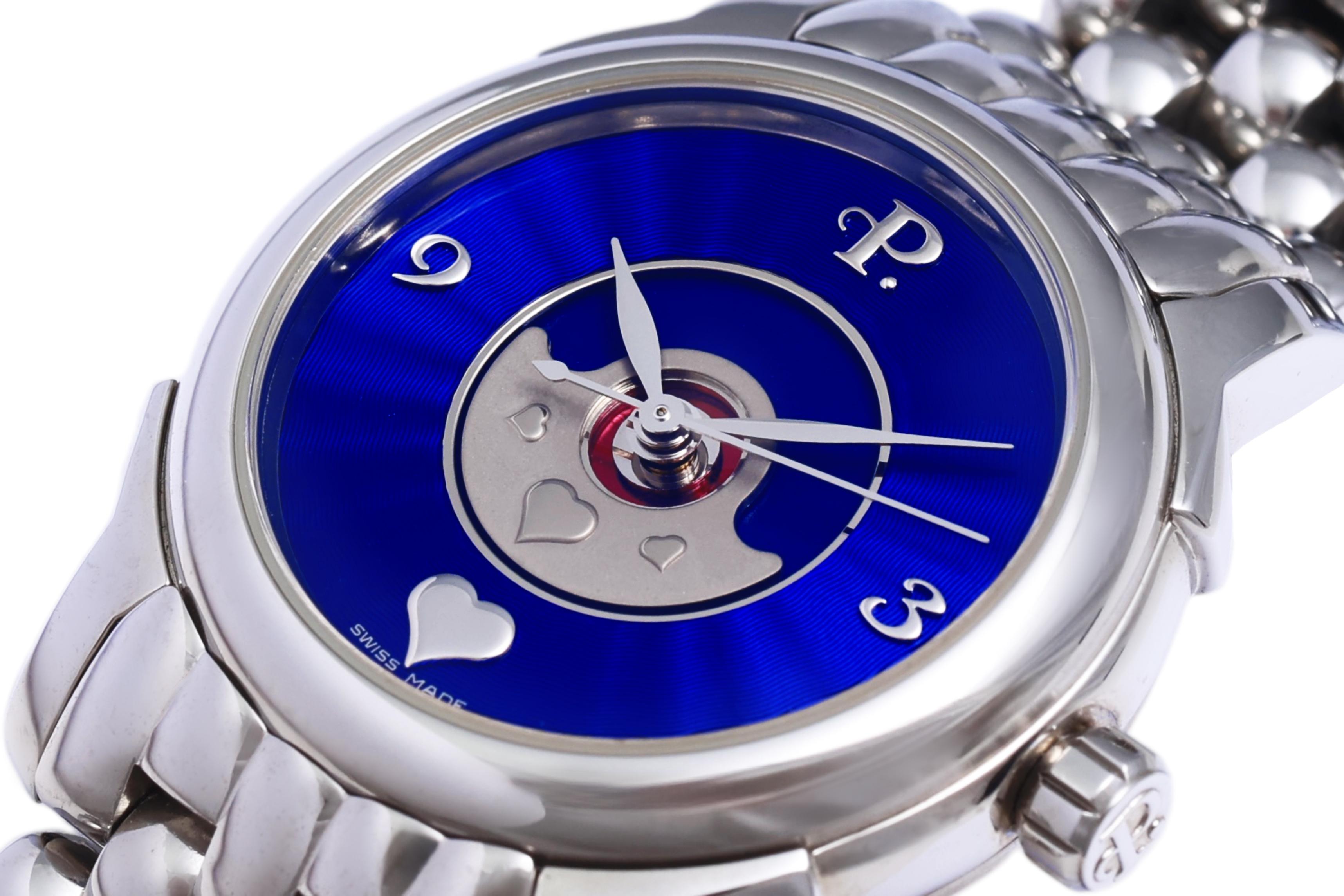 PERRELET LADY COEUR BRAND NEW IN BOX WITH WARRANTY PAPERS, Collectors Watch !!!

MOVEMENT: mechanical with automatic winding, Perrelet Caliber DH 95, base caliber ETA 2892-A2, with patented double rotor system for improved performance of the winding