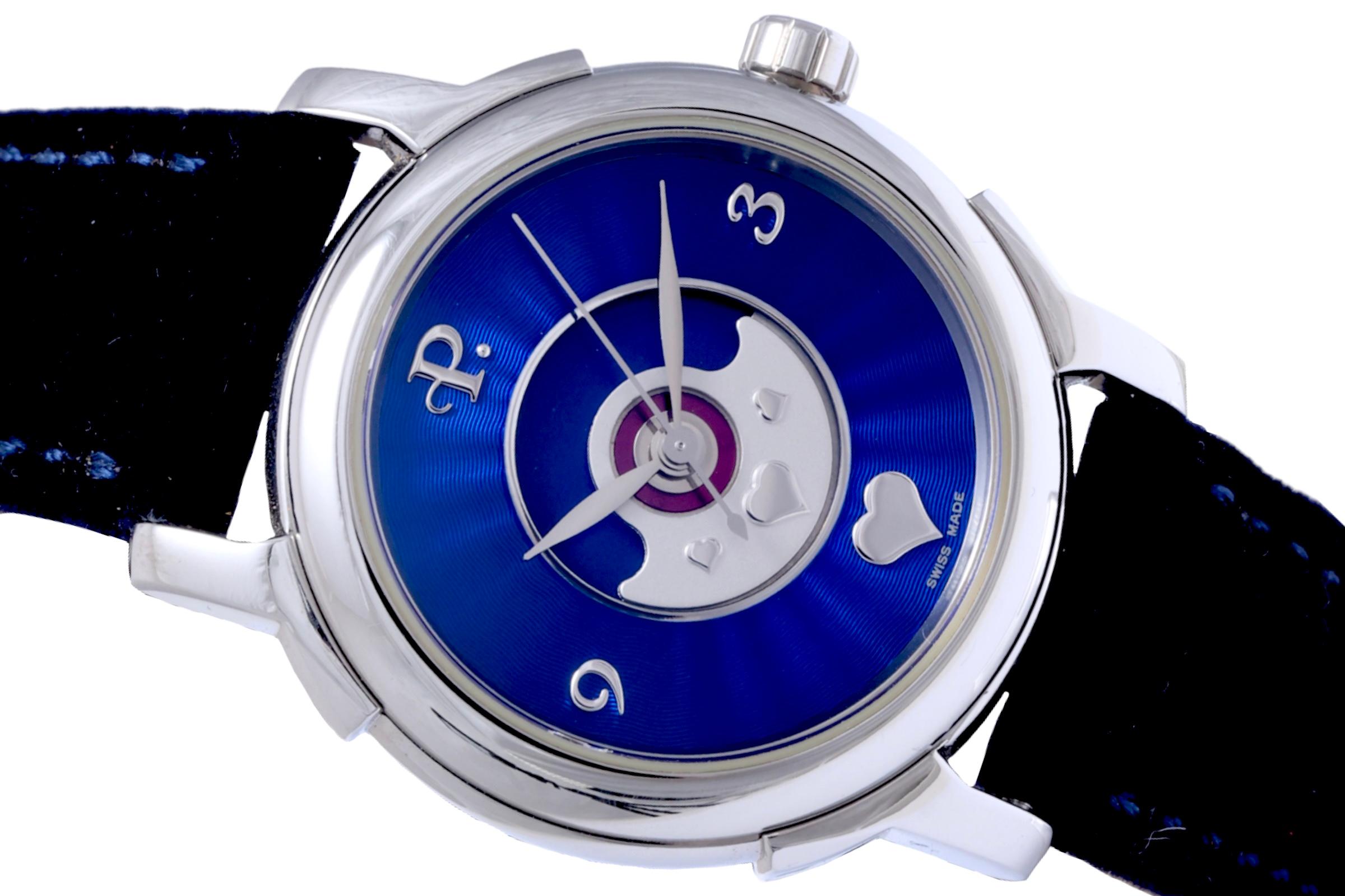 Perrelet Lady Coeur Brand New Wit Full Set Box and Warranty Papers  

Mouvement : Mécanique à remontage automatique
Calibre Perrelet DH 95, calibre de base ETA 2892-A2, avec système breveté de double rotor pour une meilleure performance du mécanisme