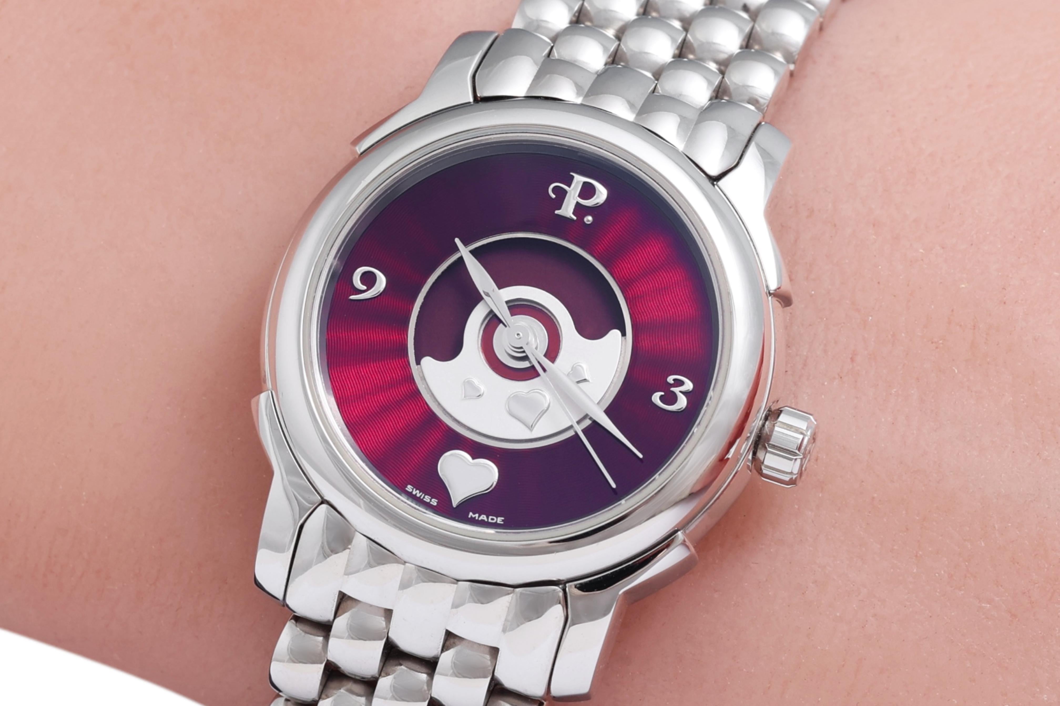 Perrelet Lady Coeur Double Rotor Automatic Wrist Watch, Inventor of Automatic For Sale 11
