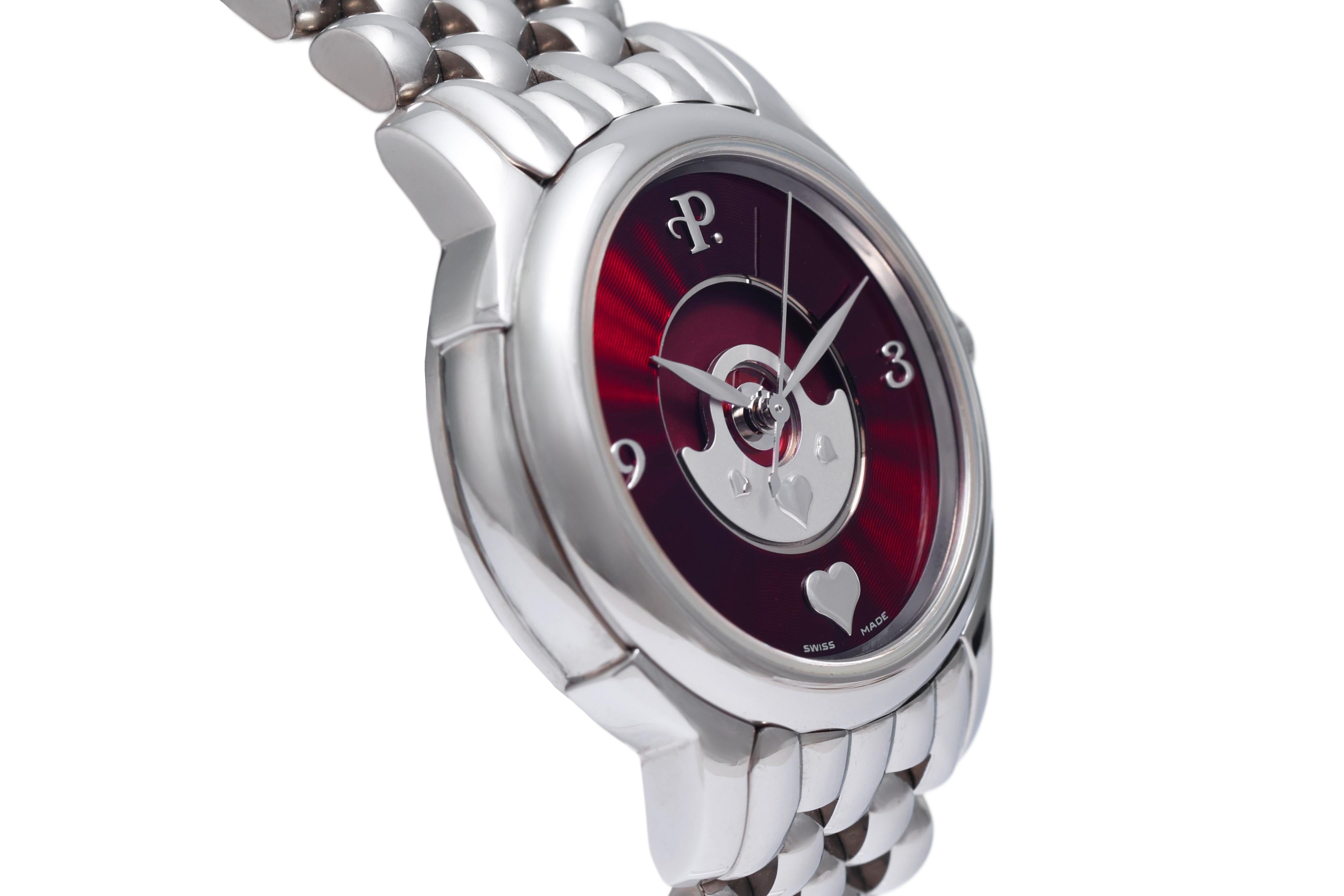 Modern Perrelet Lady Coeur Double Rotor Automatic Wrist Watch, Inventor of Automatic For Sale