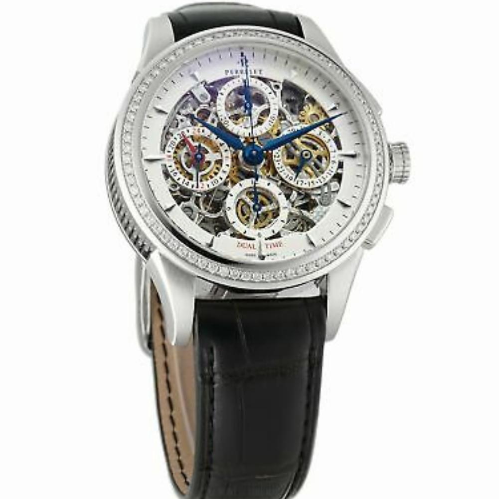 Perrelet Skeleton Split-Second Chronograph A1010-7:: weißes Zifferblatt (Zeitgenössisch)