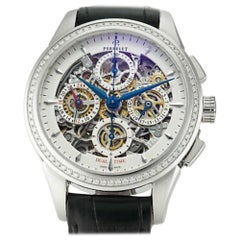 Perrelet Skeleton Split-Second Chronograph A1010-7, White Dial